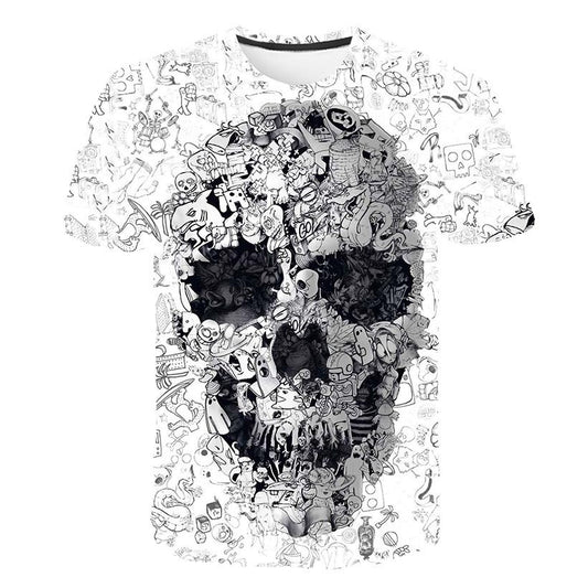 3Dt Shirt Plus Size Amazon Summer New Short Sleeve