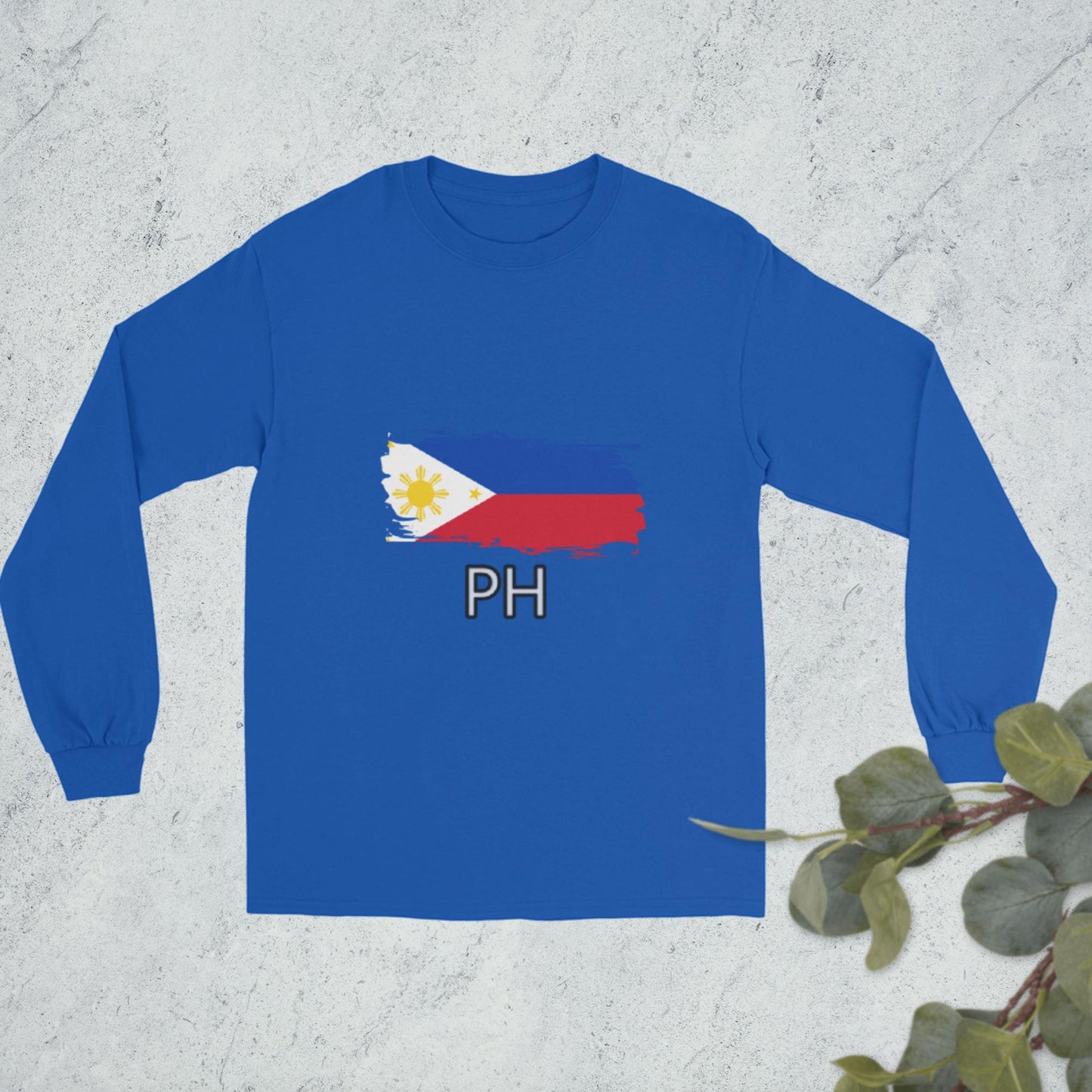 Philippines Flag Men’s Long Sleeve Shirt