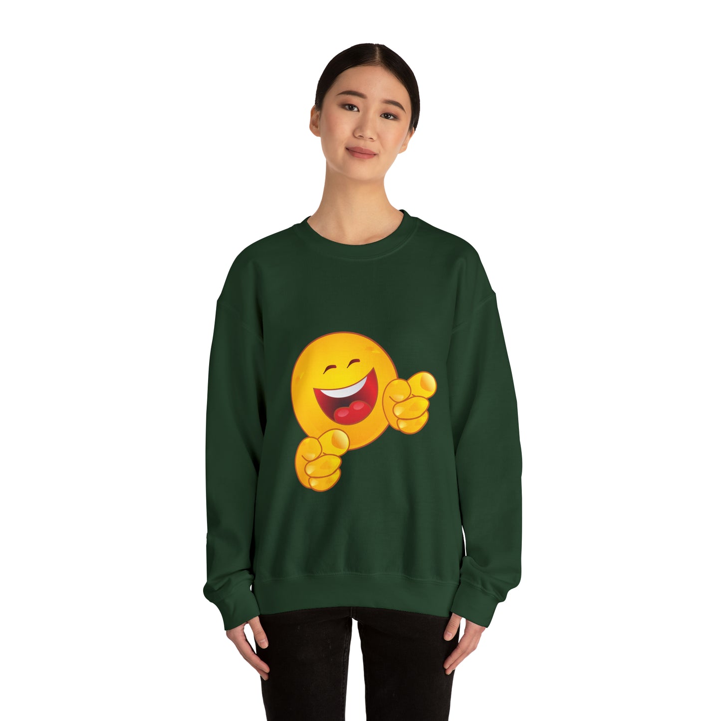 Laughing Emoji Unisex Heavy Blend™ Crewneck Sweatshirt