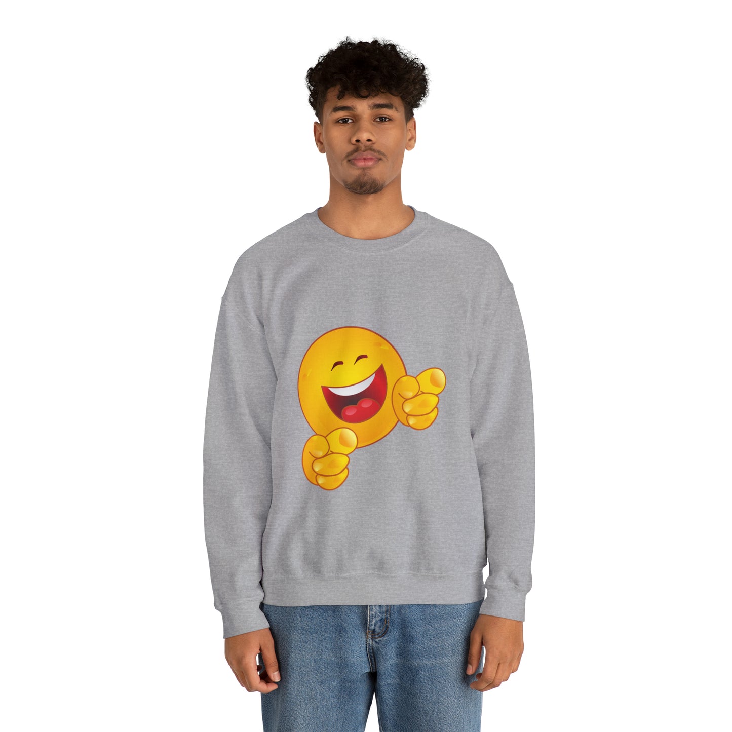 Laughing Emoji Unisex Heavy Blend™ Crewneck Sweatshirt