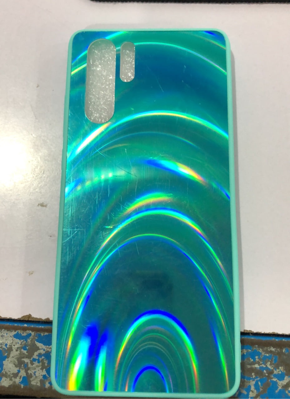 3D Rainbow Glitter Gradient Back Cover Case