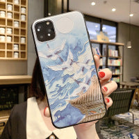 Relief soft shell mobile phone case