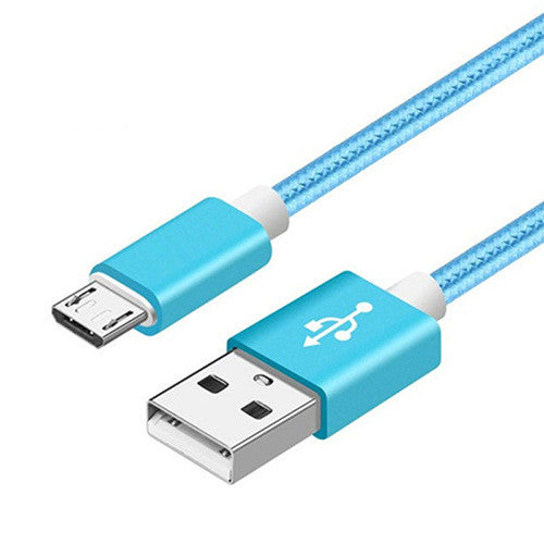 Compatible WithApple , Data Cable Nylon Braided V8 Charging Cable