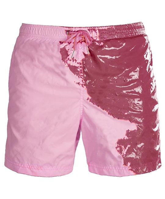 Discoloration In Water  Beach Sports Fitness Shorts  Quick-Drying Swimming Trunks  Temperature Change