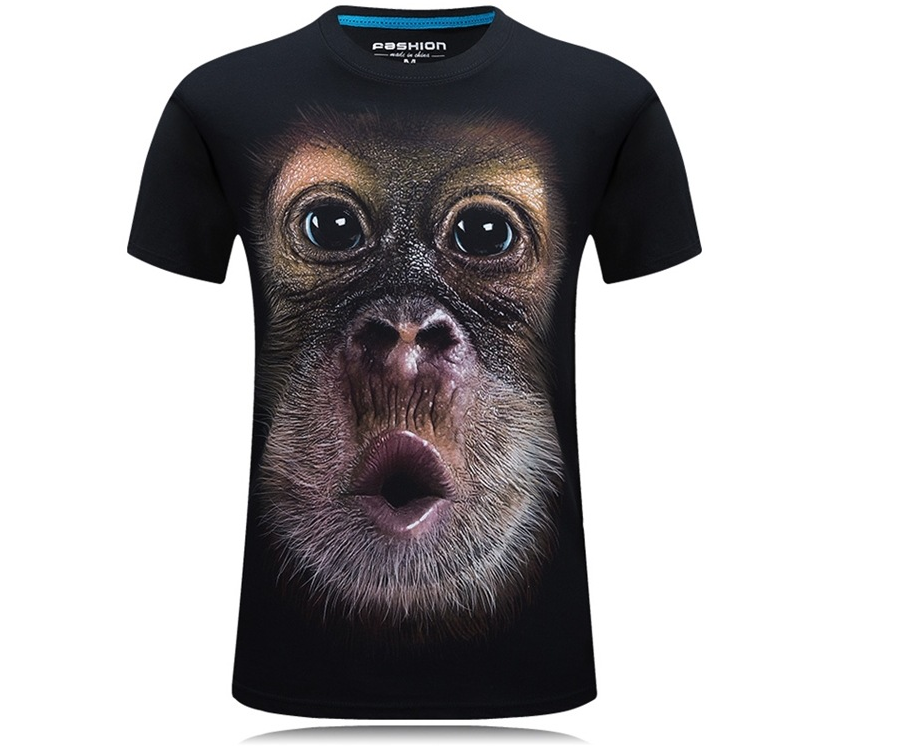3D Gorilla Men's T-Shirt