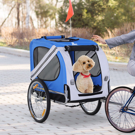 PawHut Pet Bicycle Trailer Dog Cat Bike Carrier Pet Bicycle Trailer