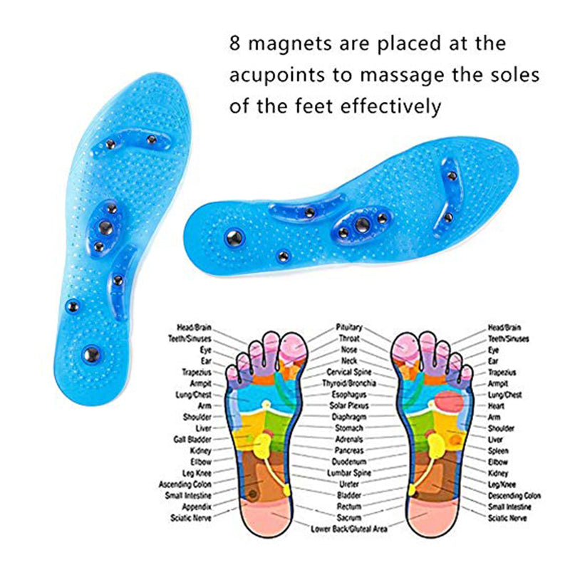 Magnet Magnetic Plus Elastomer Transparent Silicone Massage Insole Health Massage Insole Magnetic Therapy Anti-fatigue
