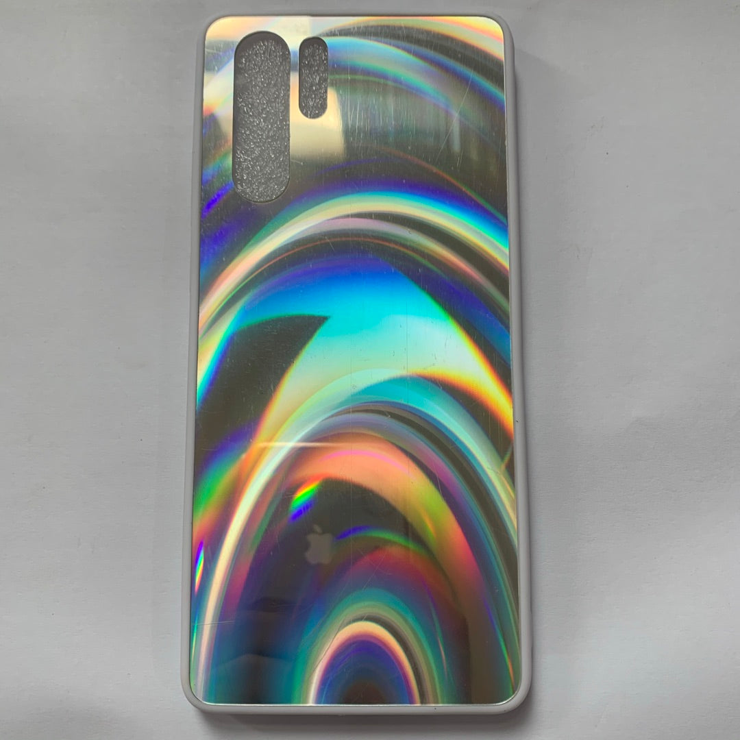 3D Rainbow Glitter Gradient Back Cover Case