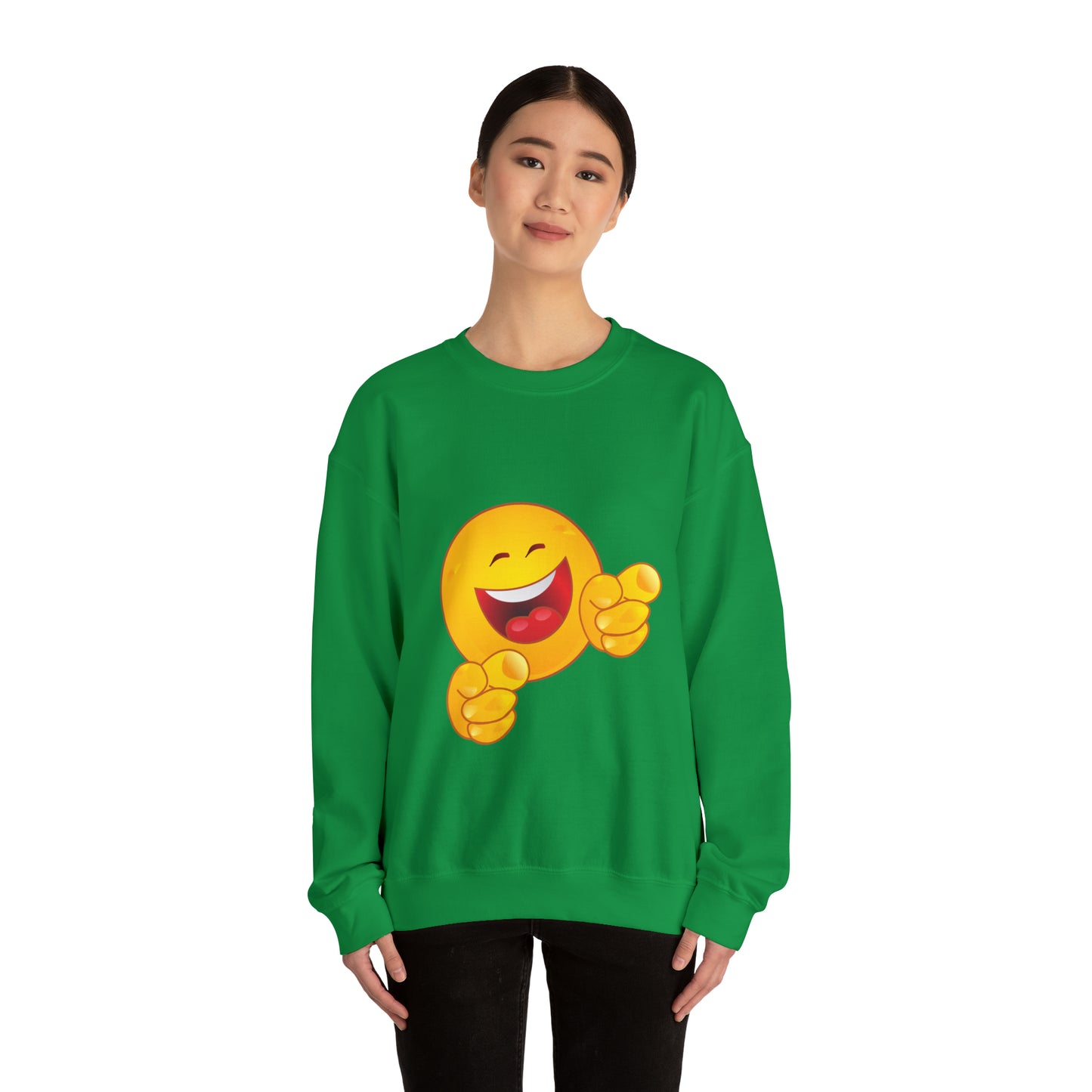 Laughing Emoji Unisex Heavy Blend™ Crewneck Sweatshirt