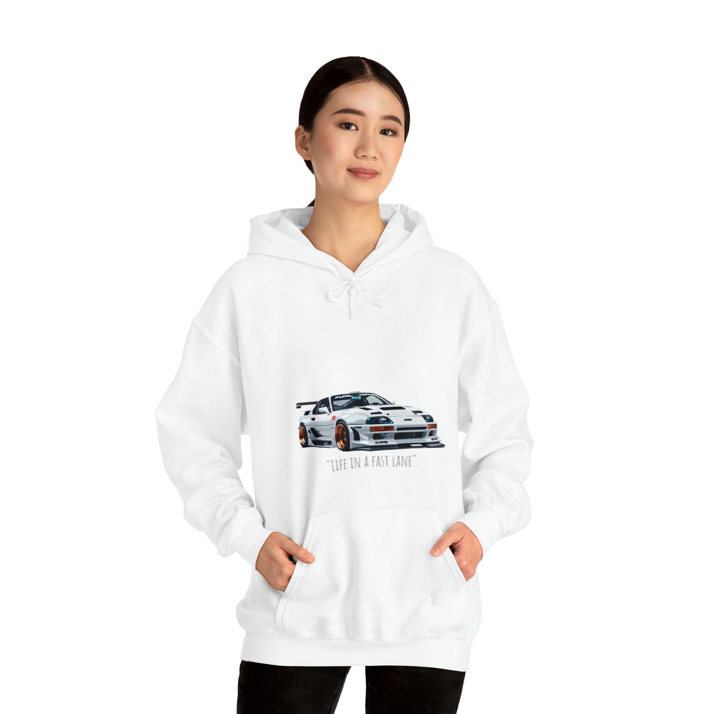 Unisex Heavy Blend™ Hooded Sweatshirt Supra car Logo
