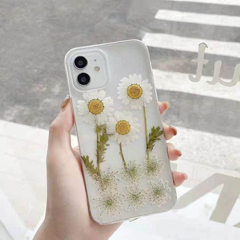 New Epoxy Daisy Phone Case Applicable Protective Cover