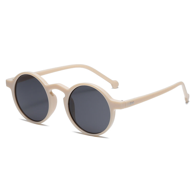 Small Round Frame All Match UV Protection Sunglasses