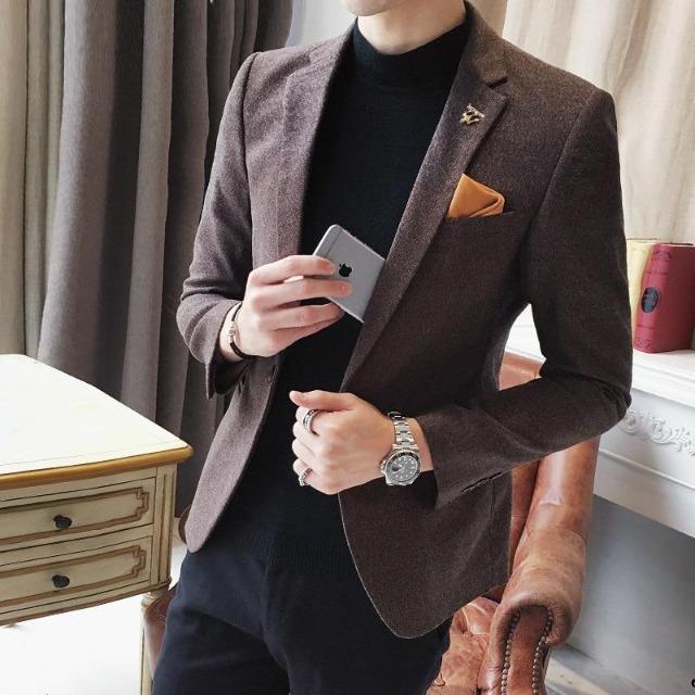 Men's Casual Suit Jacket One-piece Top