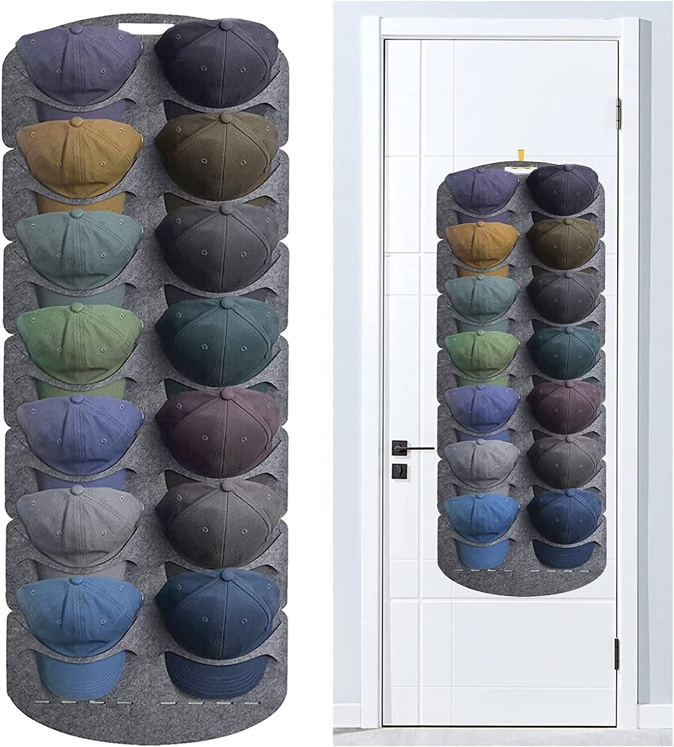 14 Hat Rack Organizer Baseball Holder Storage Cap Hanger Door Wall Stands Hanger