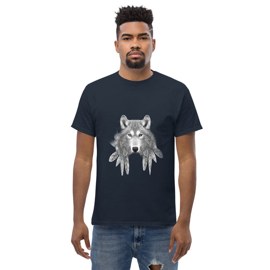 Wolf print Men's classic tee