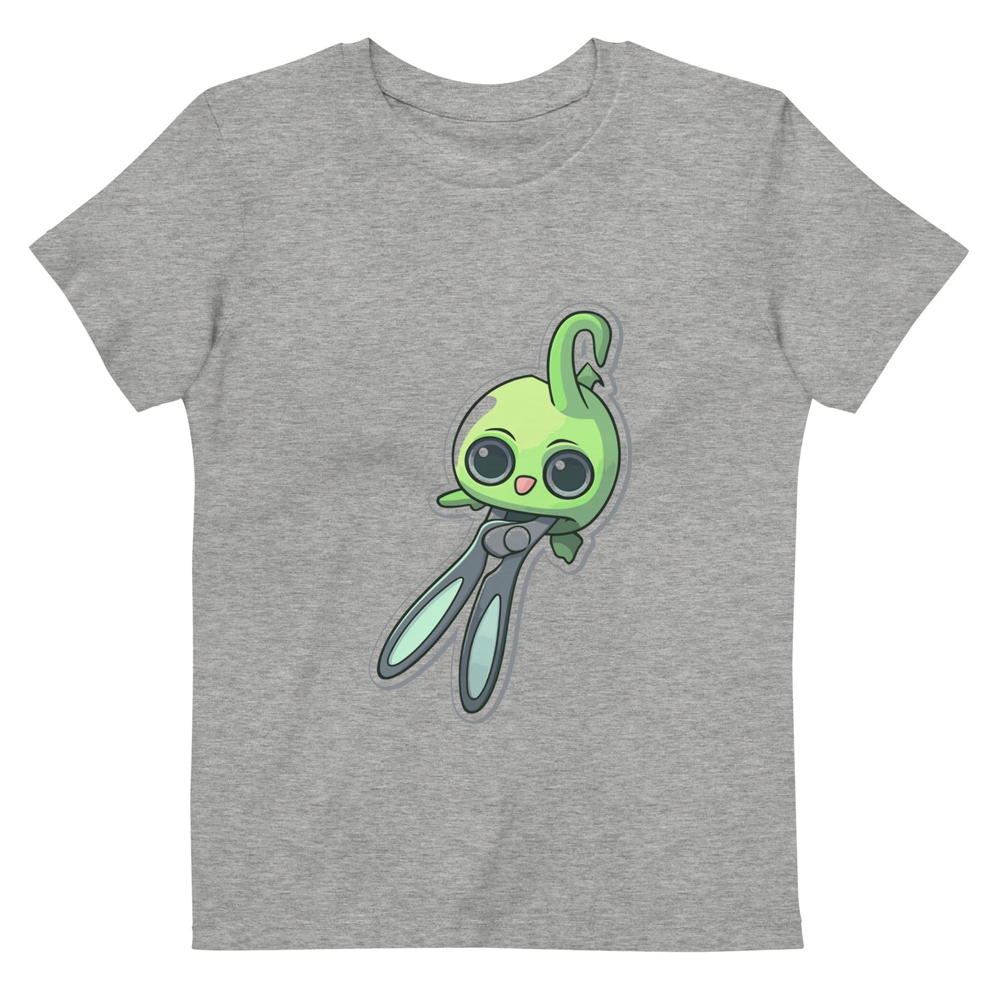 Pokemon green scissors vector Organic cotton kids t-shirt