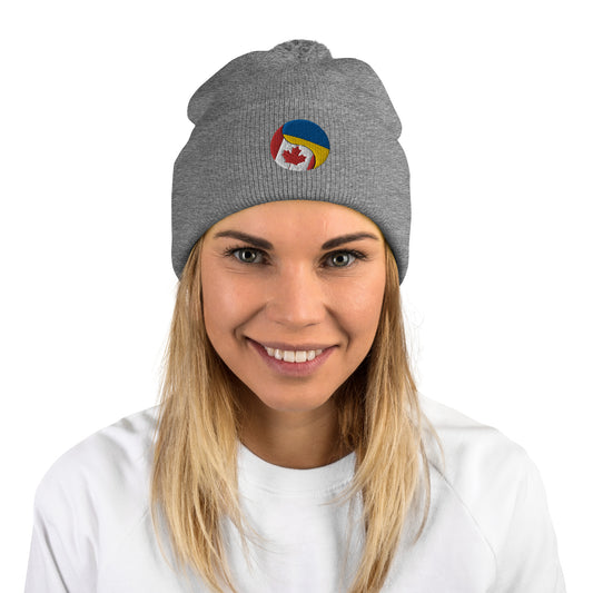 Ukraine-Can Pride Pom-Pom Beanie