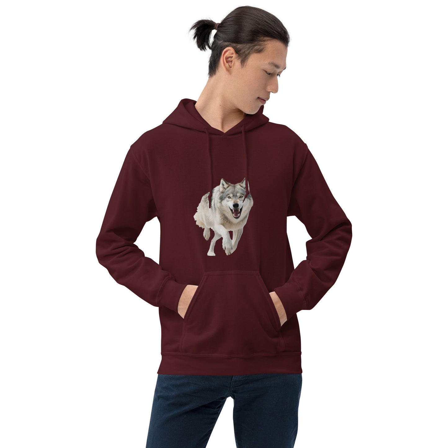 Wolf print Unisex Hoodie