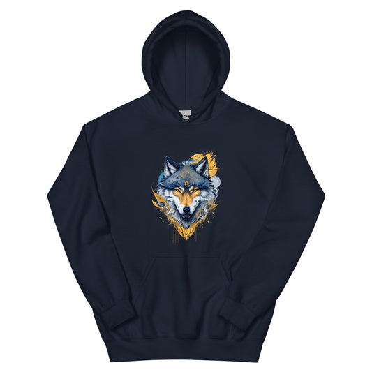 Wolf print Unisex Hoodie