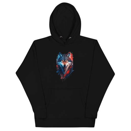 Wolf print Unisex Hoodie