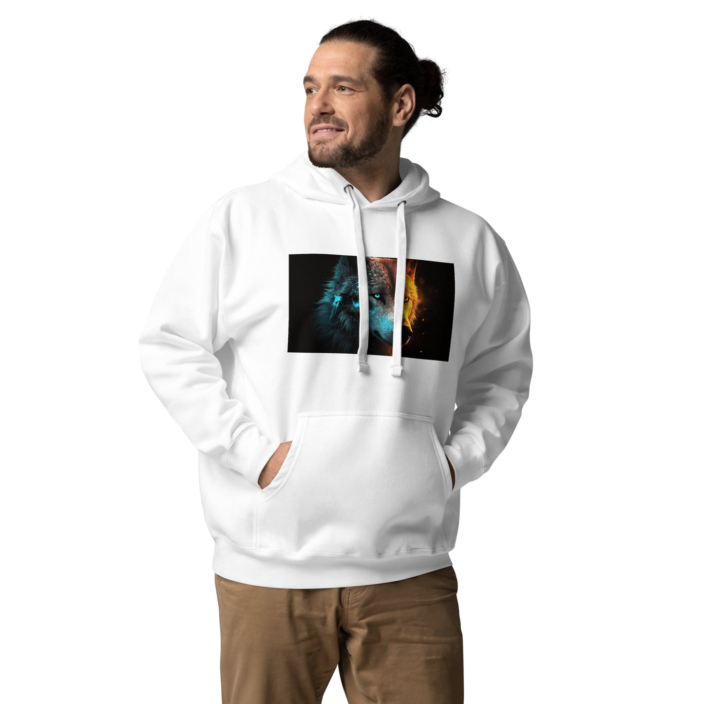 Wolf print Unisex Hoodie