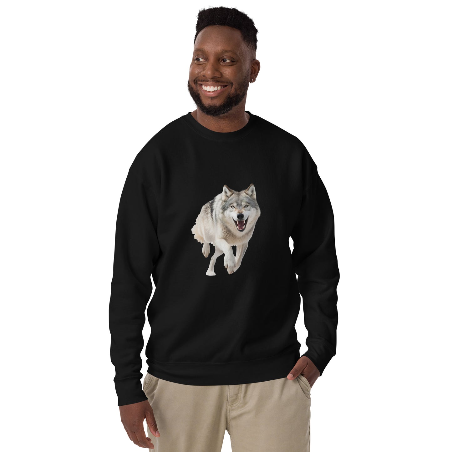 Wolf print Unisex Premium Sweatshirt