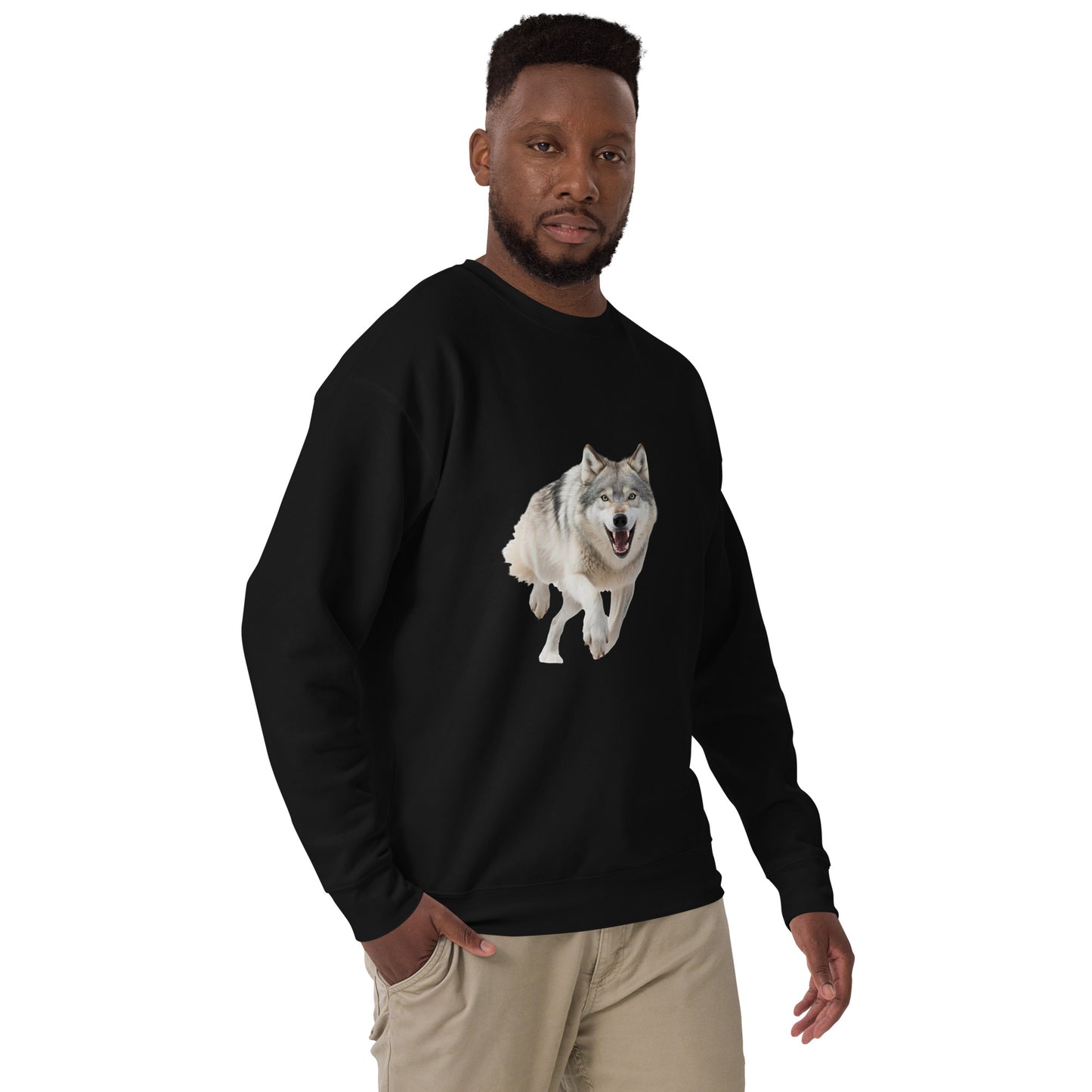 Wolf print Unisex Premium Sweatshirt