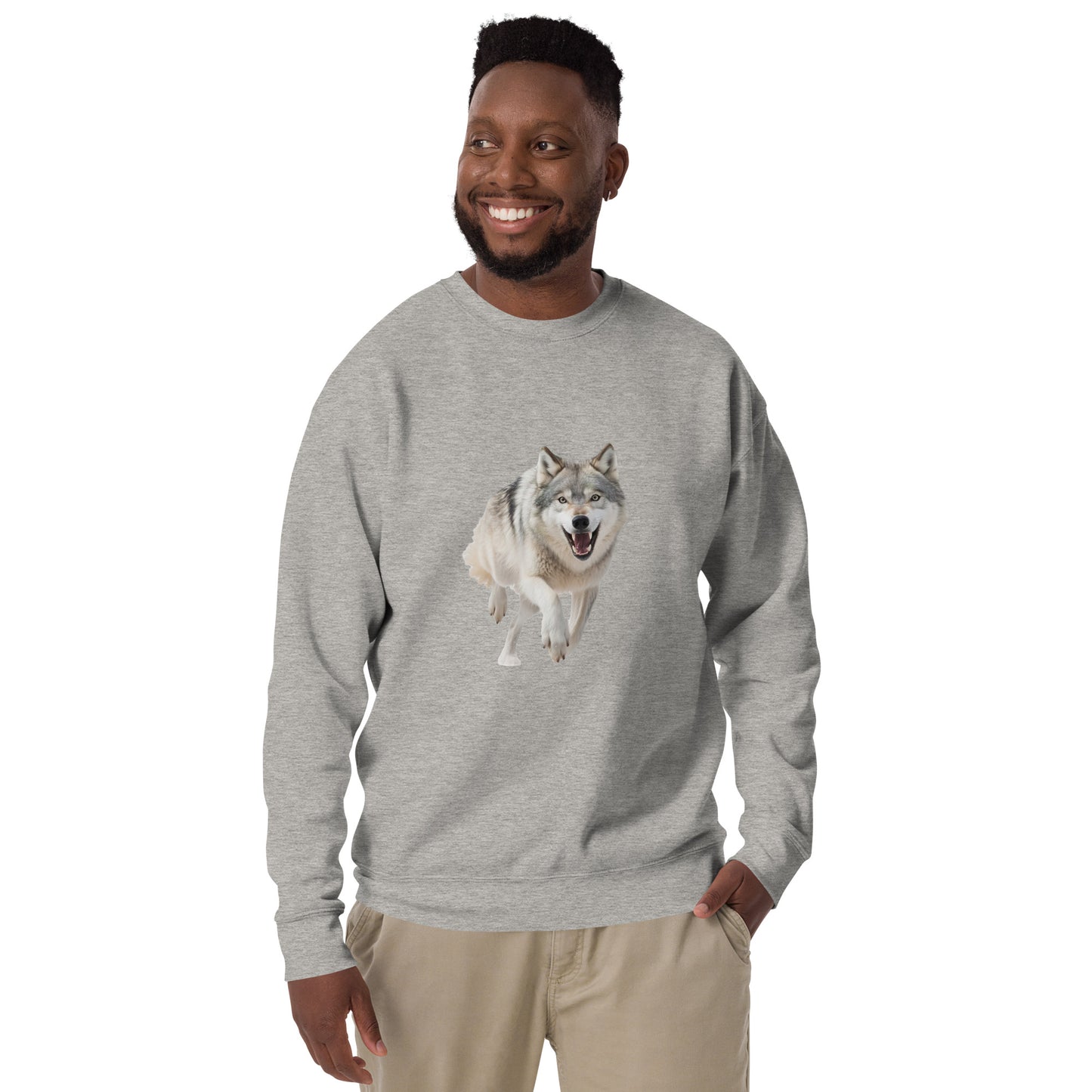 Wolf print Unisex Premium Sweatshirt