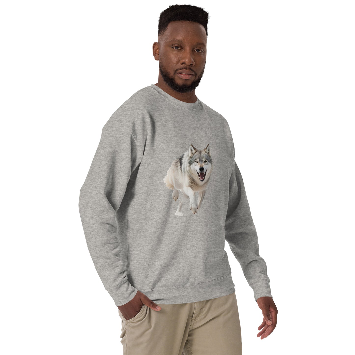 Wolf print Unisex Premium Sweatshirt