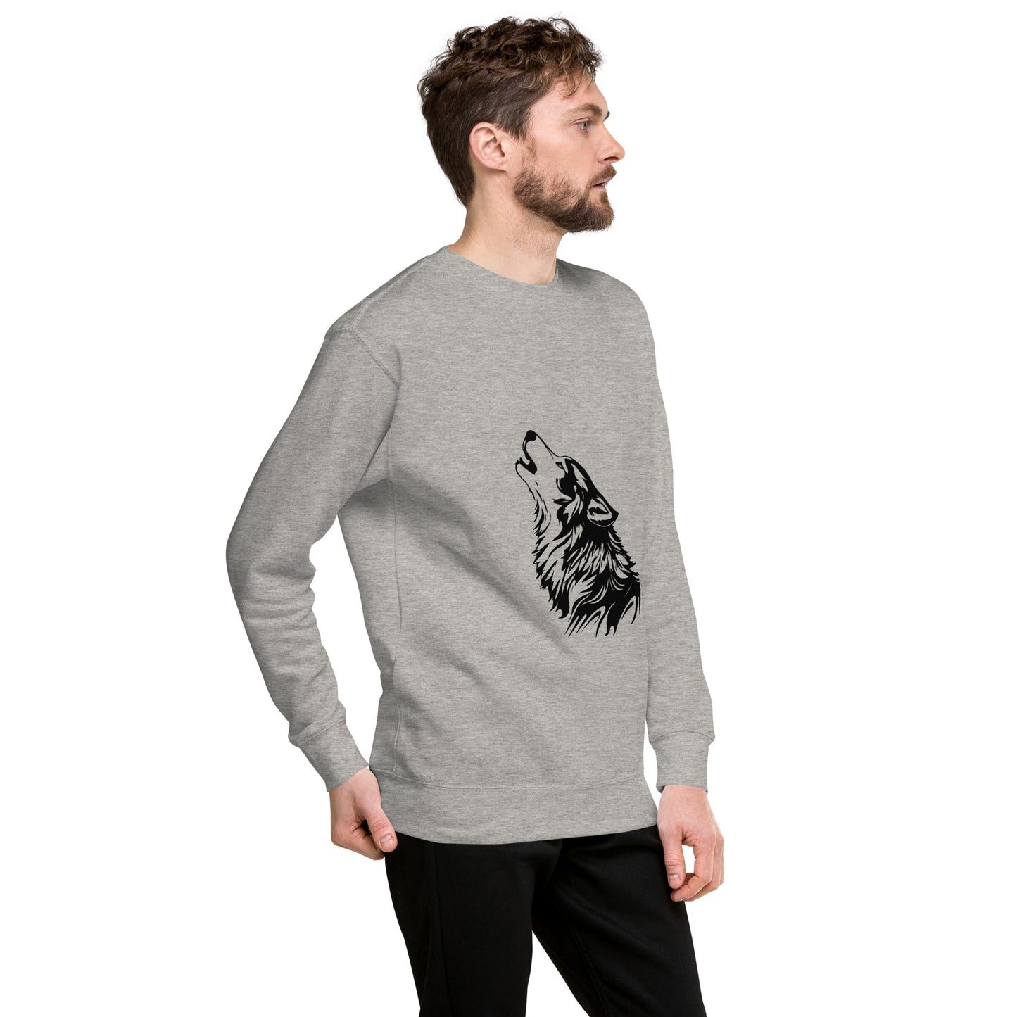 Wolf print Unisex Premium Sweatshirt