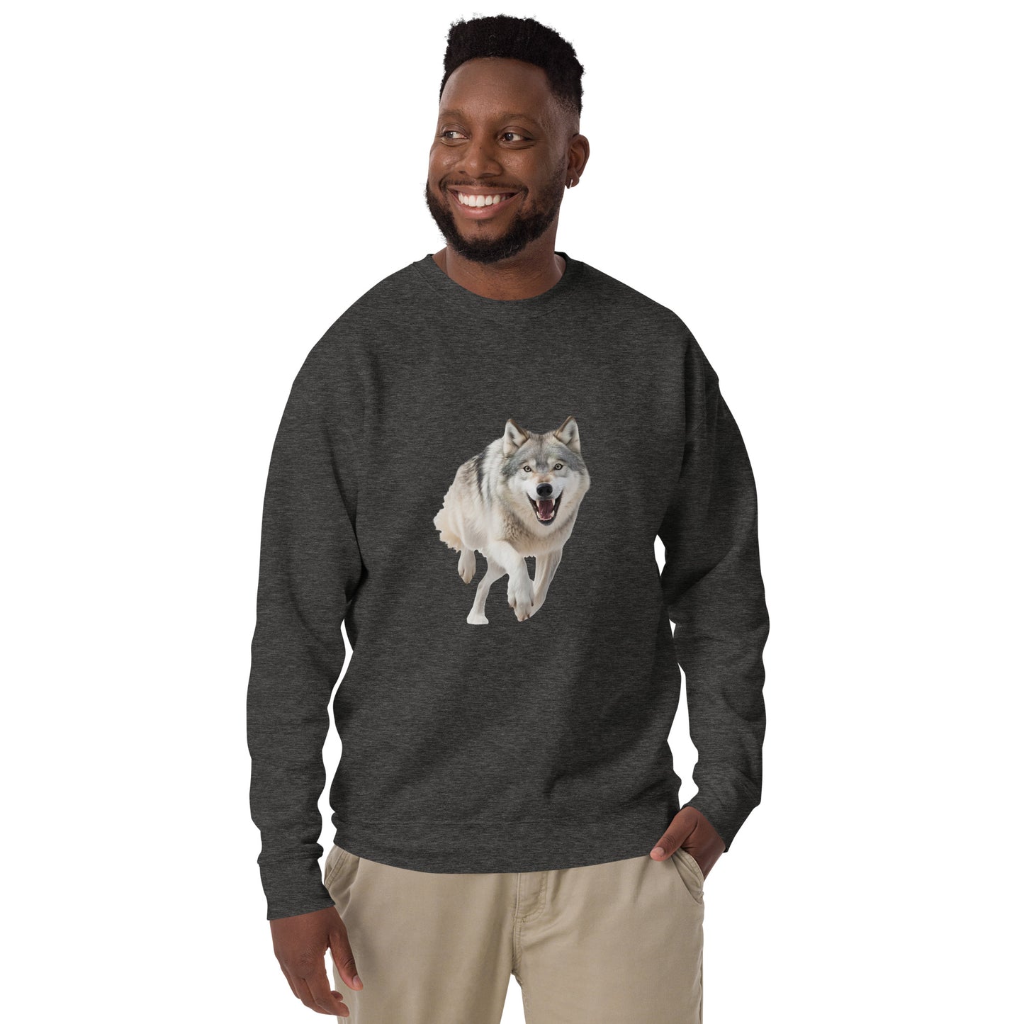 Wolf print Unisex Premium Sweatshirt