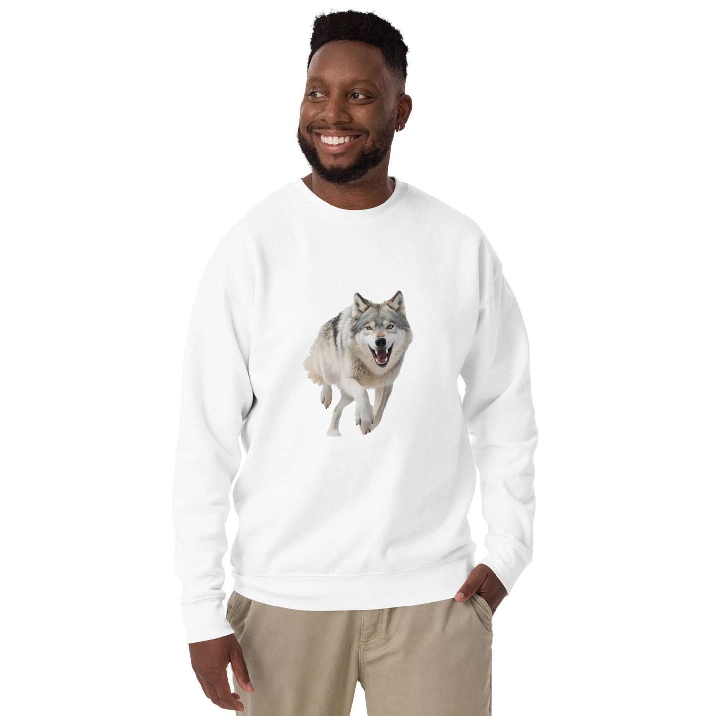 Wolf print Unisex Premium Sweatshirt