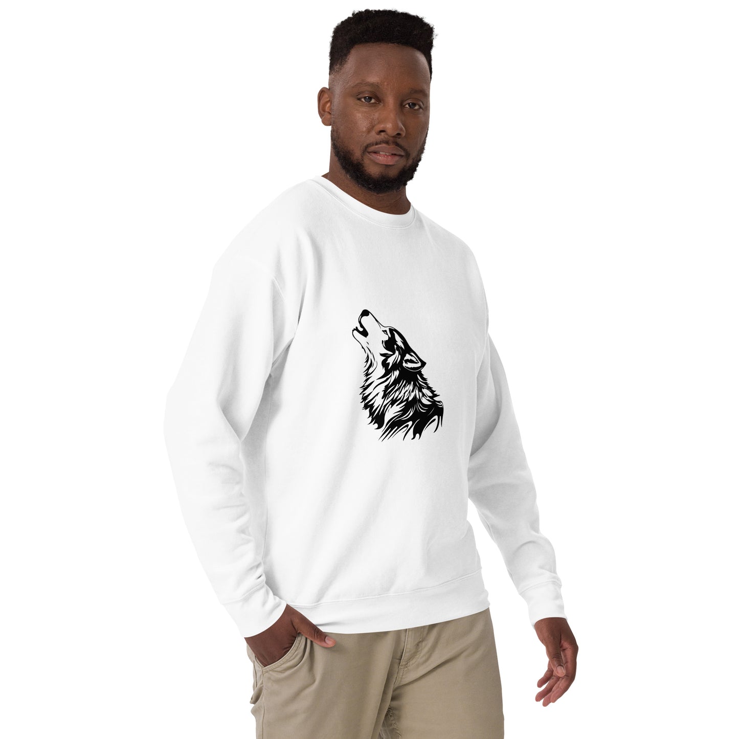 Wolf print Unisex Premium Sweatshirt