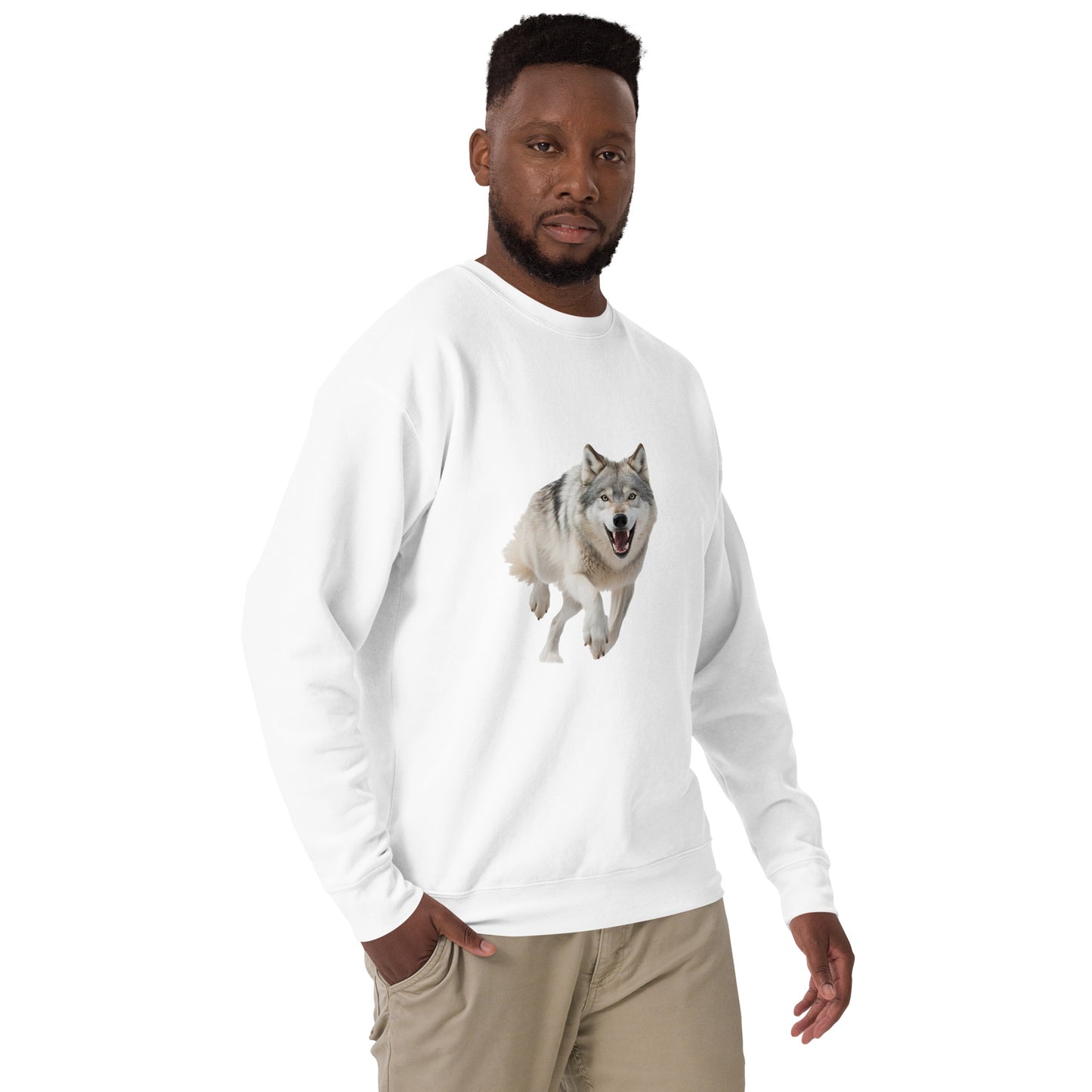 Wolf print Unisex Premium Sweatshirt