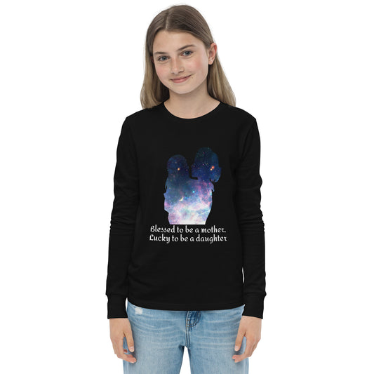 Twinning mother daughter Youth long sleeve tee