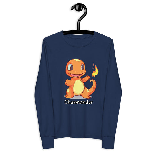 Charmander pokemon Youth long sleeve tee